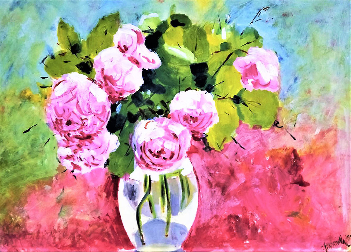 Peonies in a vase
