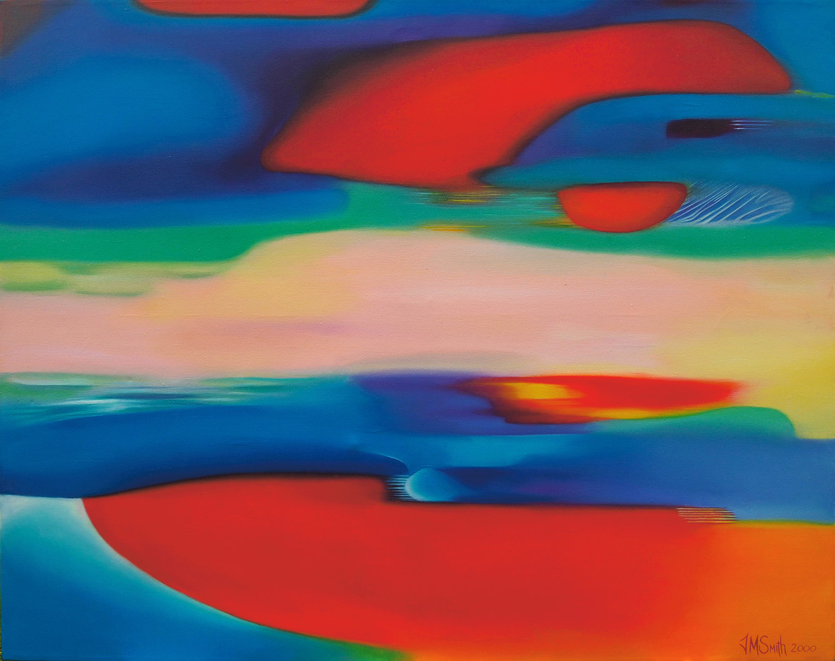 Colourful swirling abstract