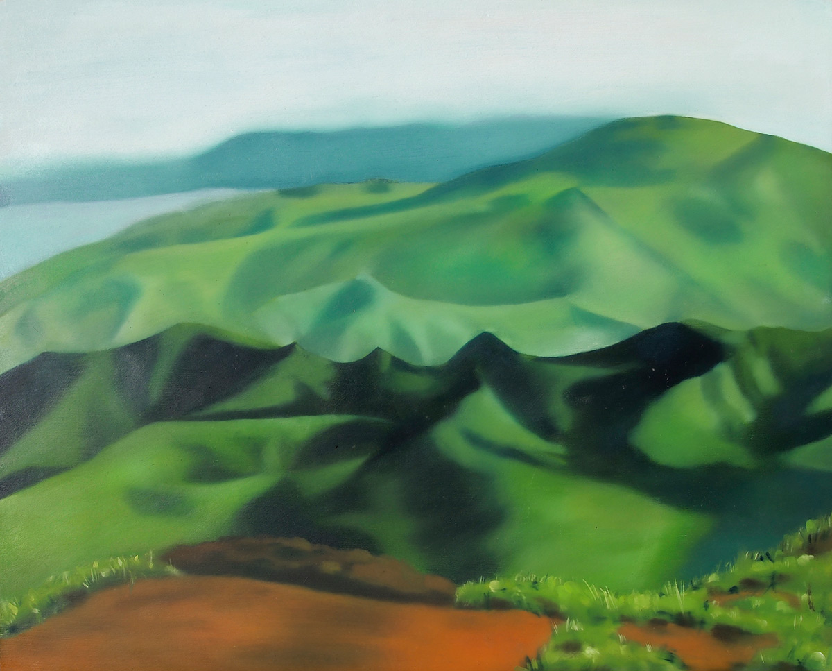 Path to hills, landscape