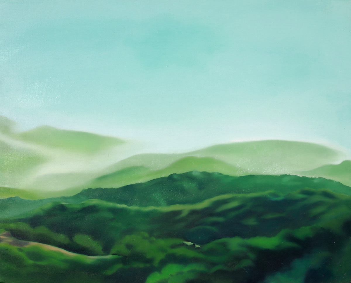 Sky, hills and trees