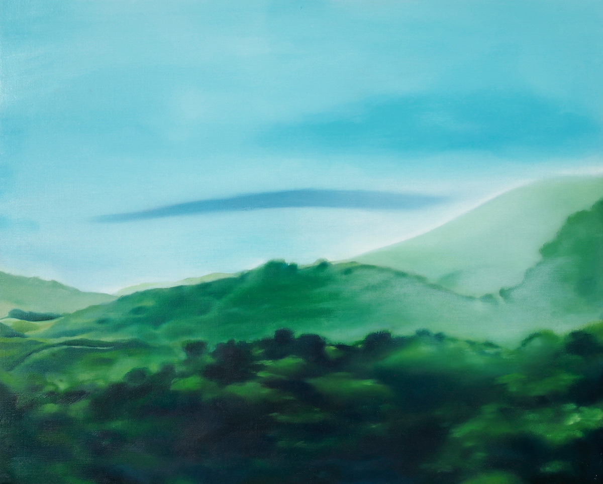 Hills, sky and trees